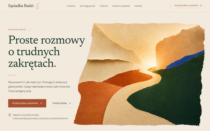 Sąsiadka Radzi - strona oparta na historii